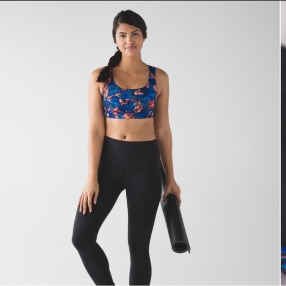 Lululemon Mini Paint Storm Harbor Blue Energy Bra (Exhale) - Picture 12 of 12